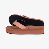 Women's Platform Flip Flops Rust