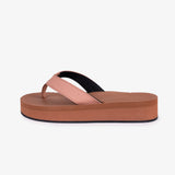 Women's Platform Flip Flops Rust