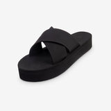 Women's Platform Cross Black