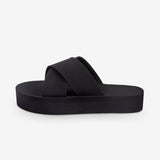 Women's Platform Cross Black