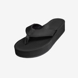 Women's Platform Flip Flops Black