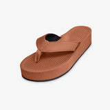 Women's Platform Flip Flops Rust