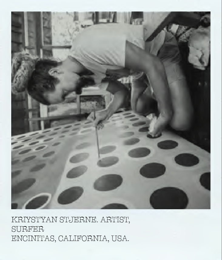KRIYSTYAN STJERNE. ARTIST, SURFER