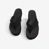 Women's Platform Flip Flops Black